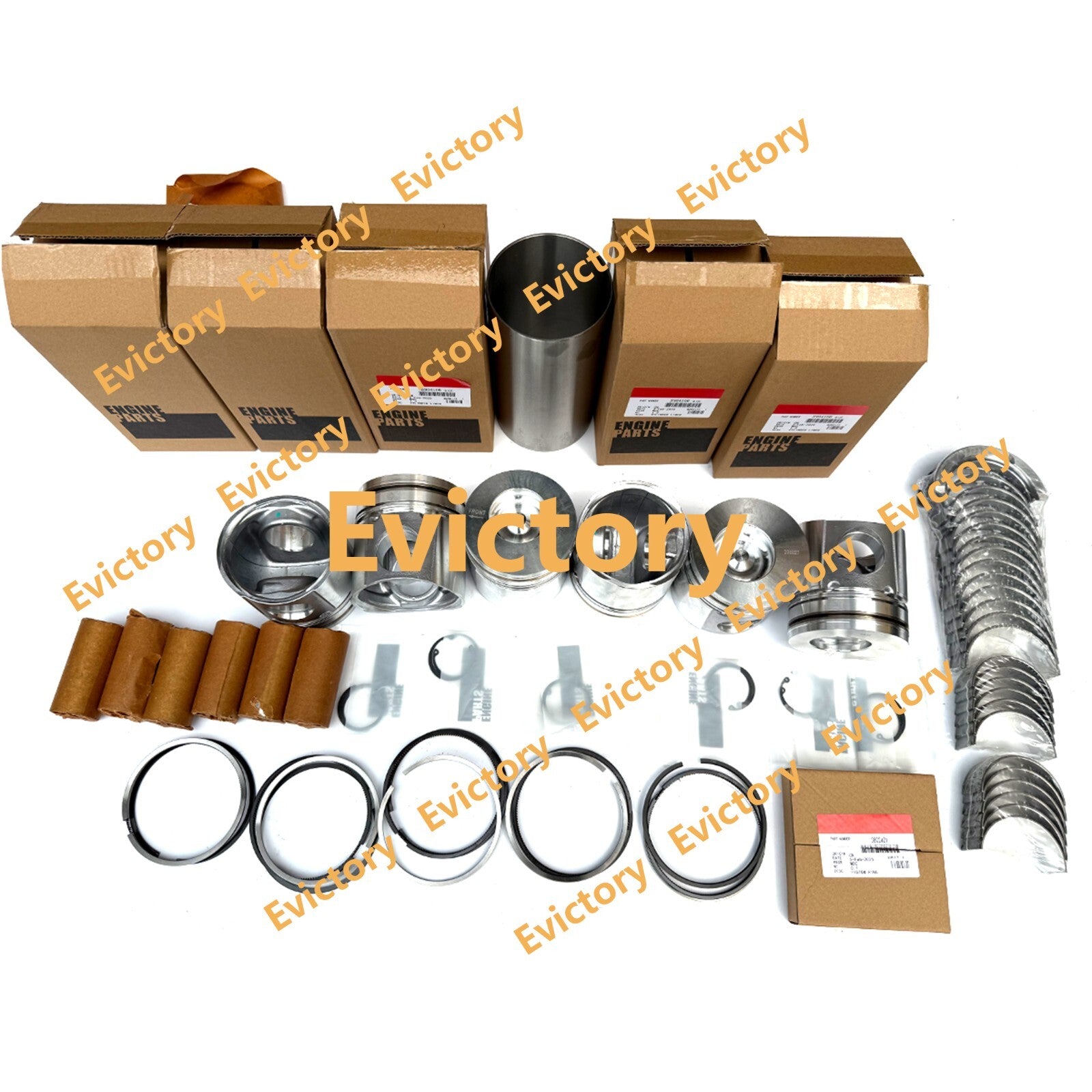 For Cummins 5.9L 6BT 6BT5.9 rebuild overhaul kit piston cylinder gasket bearing