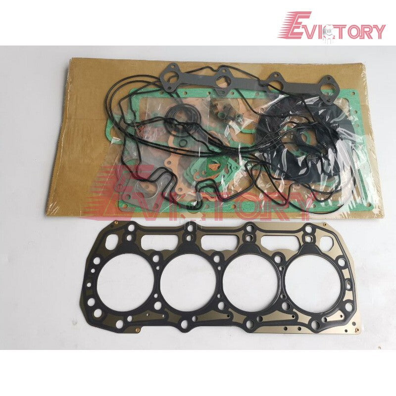 For Shibaura N844 cylinder head complete gasket set + piston ring + piston kit