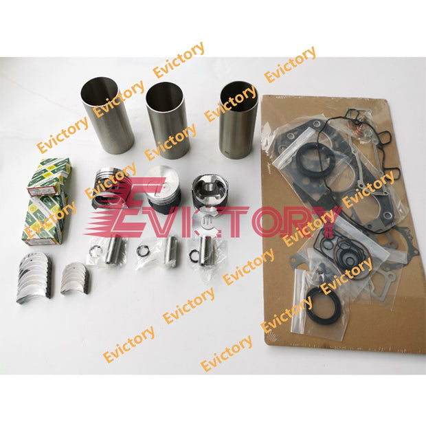 For YANMAR 3YM20 Rebuild Kit piston ring cylinder liner gasket bearing