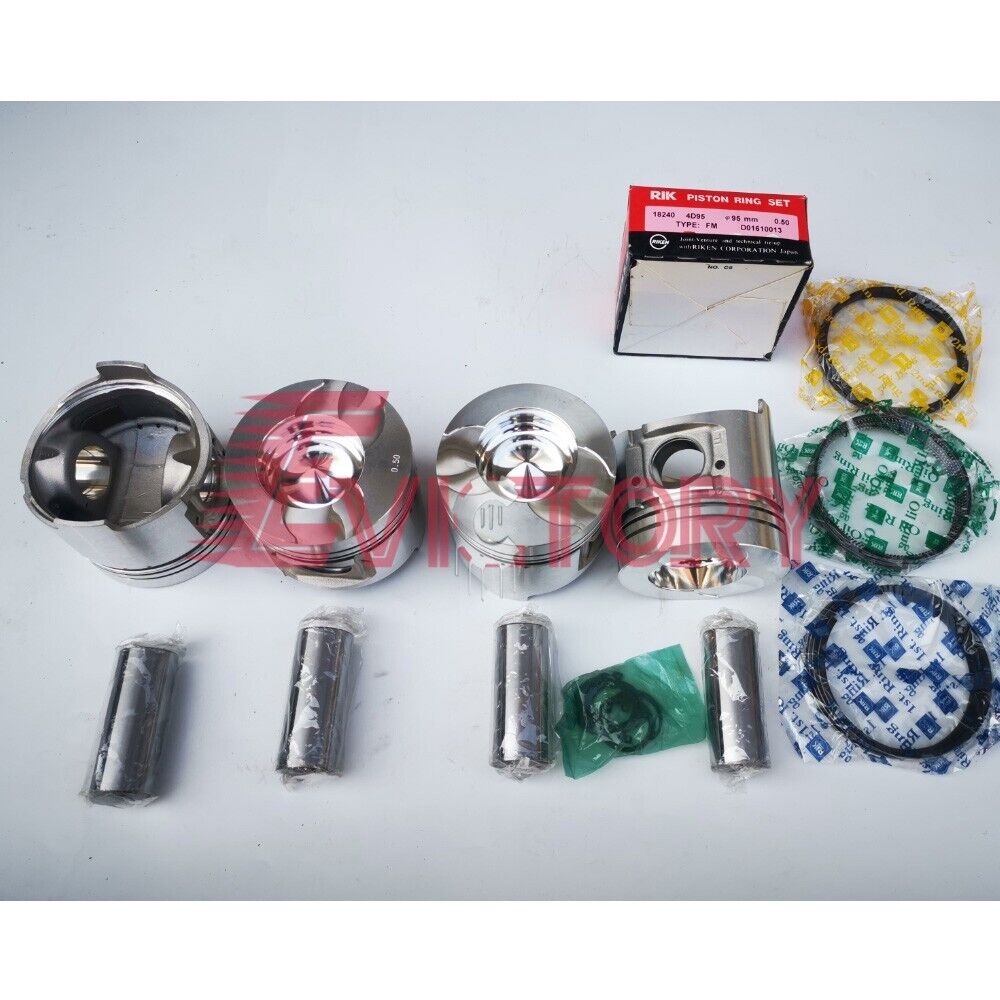 4D95L 4D95LE 4D95 oversize piston and piston ring +0.50 for KOMATSU excavator