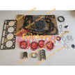For KUBOTA V1903 rebuild kit piston ring liner bearing gasket +valve+guide 8pcs