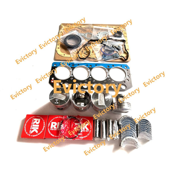 For Mitsubishi S4L-2 S4L2 rebuild kit oversize piston ring +0.50 gasket bearing