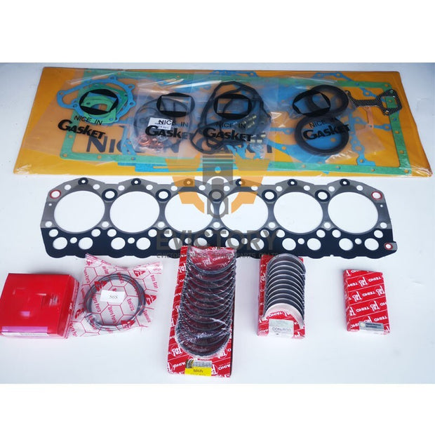 For MITSUBISHI S6S rebuild kit full gasket kit  engine bearing piston ring