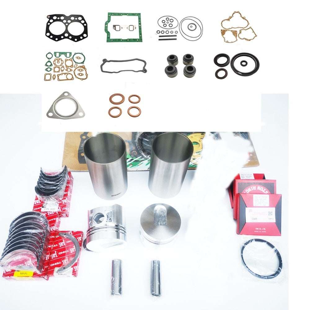 For MITSUBISHI S2E2 S2E Overhaul Kit Piston Ring Liner Gasket Bearing Valves