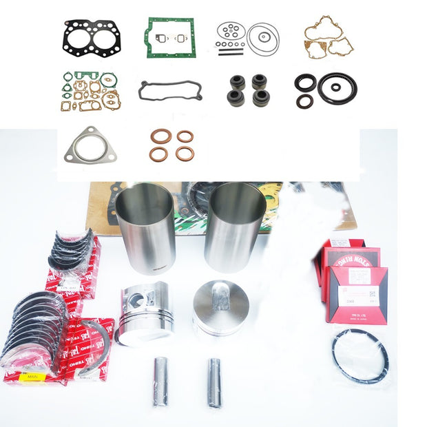 For MITSUBISHI S2E2 S2E Overhaul Kit Piston Ring Liner Gasket Bearing Valves