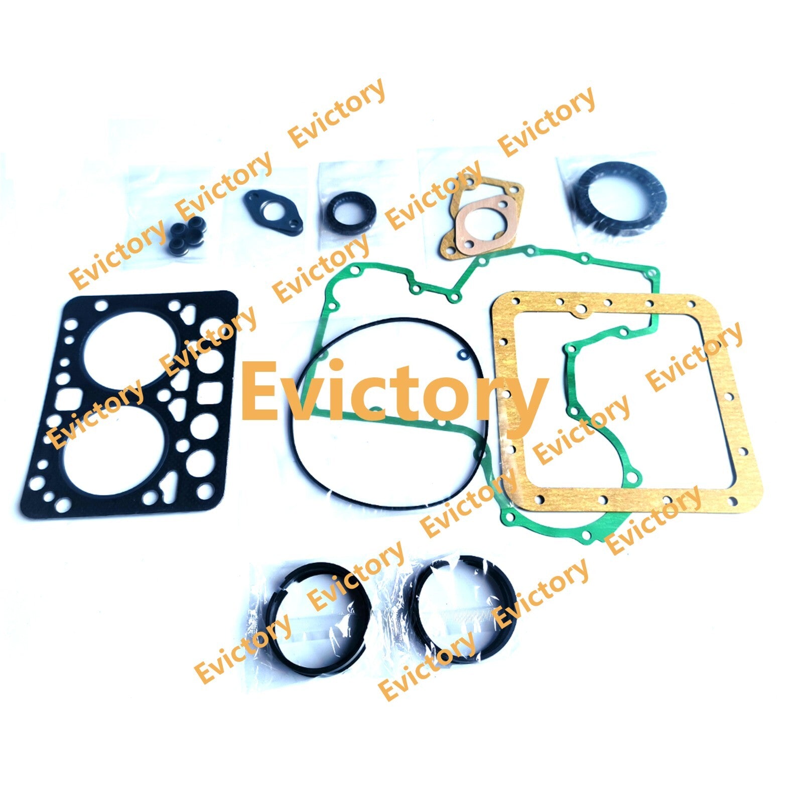 For KUBOTA B6000 Tractor Engine ZL600 rebuild kit piston ring + gaske + bearing