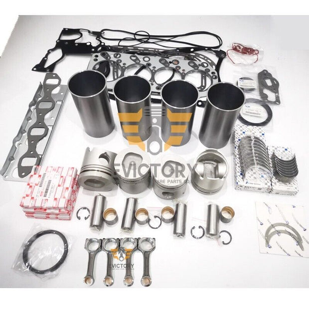 For Isuzu 4JB1-T 4JB1T rebuild kit connecting rod + piston liner bearing gasket