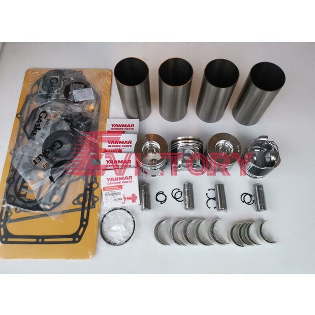 4TNV98 4TNV98T overhaul rebuild kit for yanmar valve piston liner gasket bearing