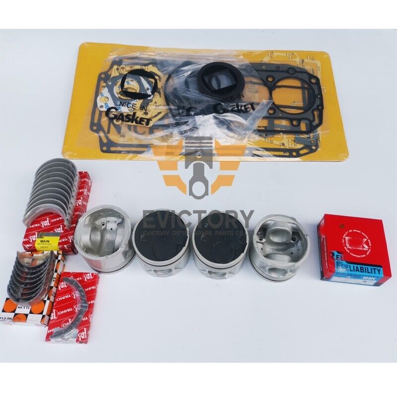 forklift parts QD32 rebuild overhaul kit piston ring all bearing head gasket