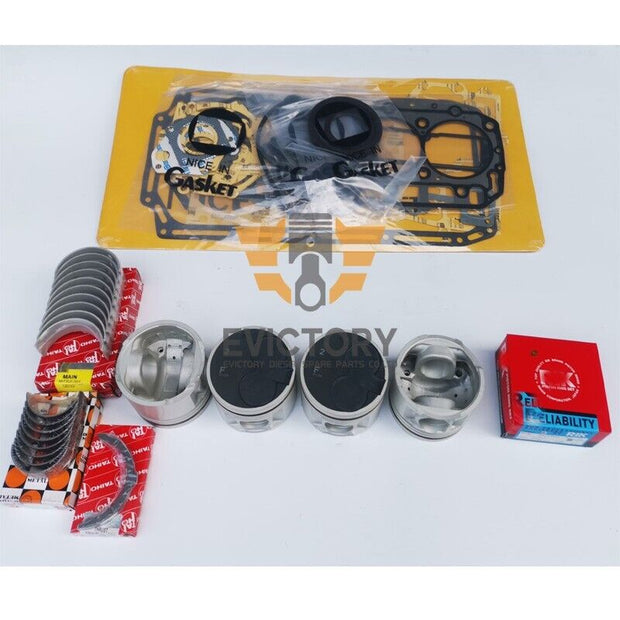forklift parts QD32 rebuild overhaul kit piston ring all bearing head gasket
