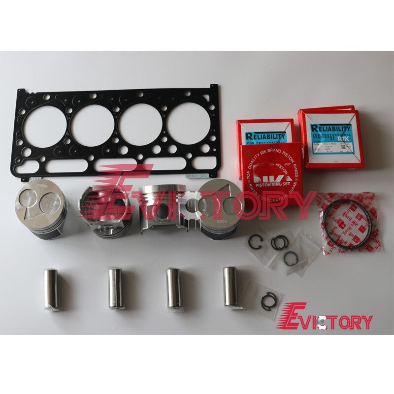 For KUBOTA V2203T V2203-T rebuild kit piston ring head gasket Bobcat S185 S175