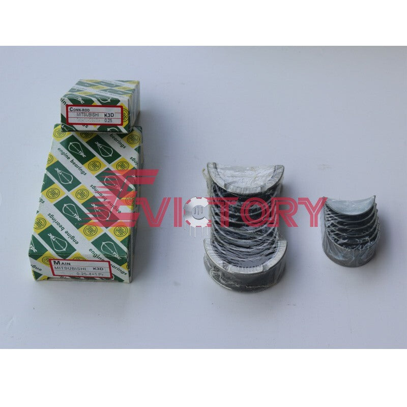 for Mitsubishi K3F rebuild kit piston ring + main big small bearing