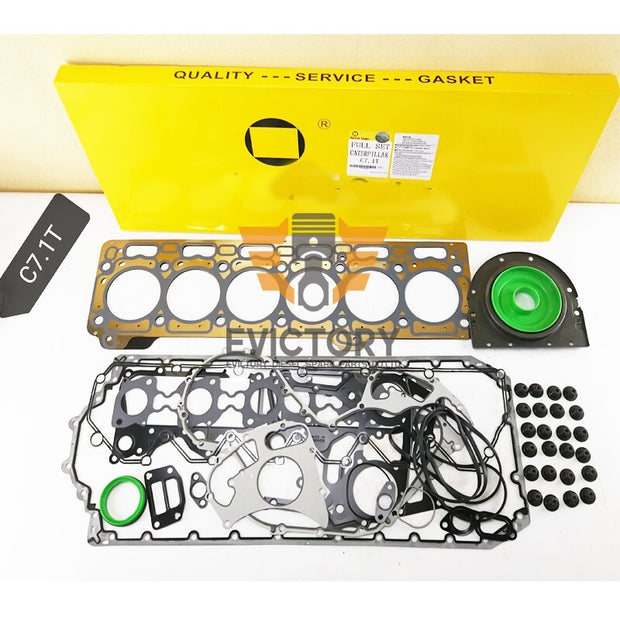 C7.1 Complete overhaul gasket kit For Caterpillar 329D 320D2 excavator