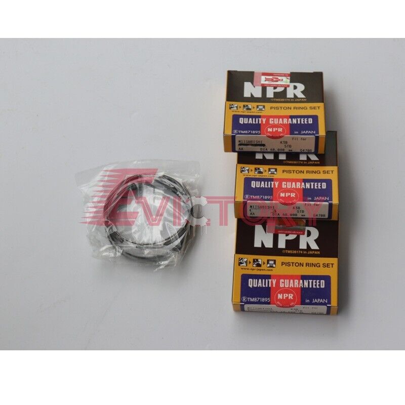 For Mitsubishi K3B piston ring + cylinder gasket head kit spare parts