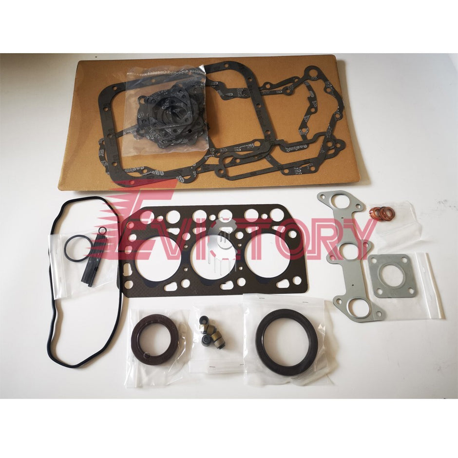 for Mitsubishi spare parts K3F rebuild kit piston ring + full gasket kit