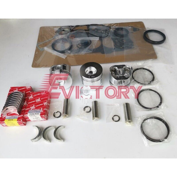 For Yanmar 3TNE88 3TN88 3D88E 3TN88L 3TN88E overhaul rebuild kit+valve+guide