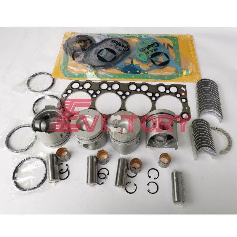 D4BF Overhaul Gasket Kit Piston Bearing Fit For Hyundai Engine Tractor Generator
