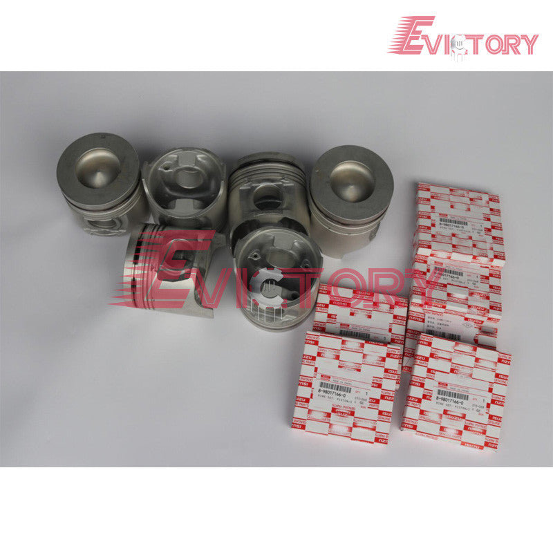 For Isuzu 6HK1TC 6hk1x 6hk1 rebuild kit Piston + piston ring + cylinder liners