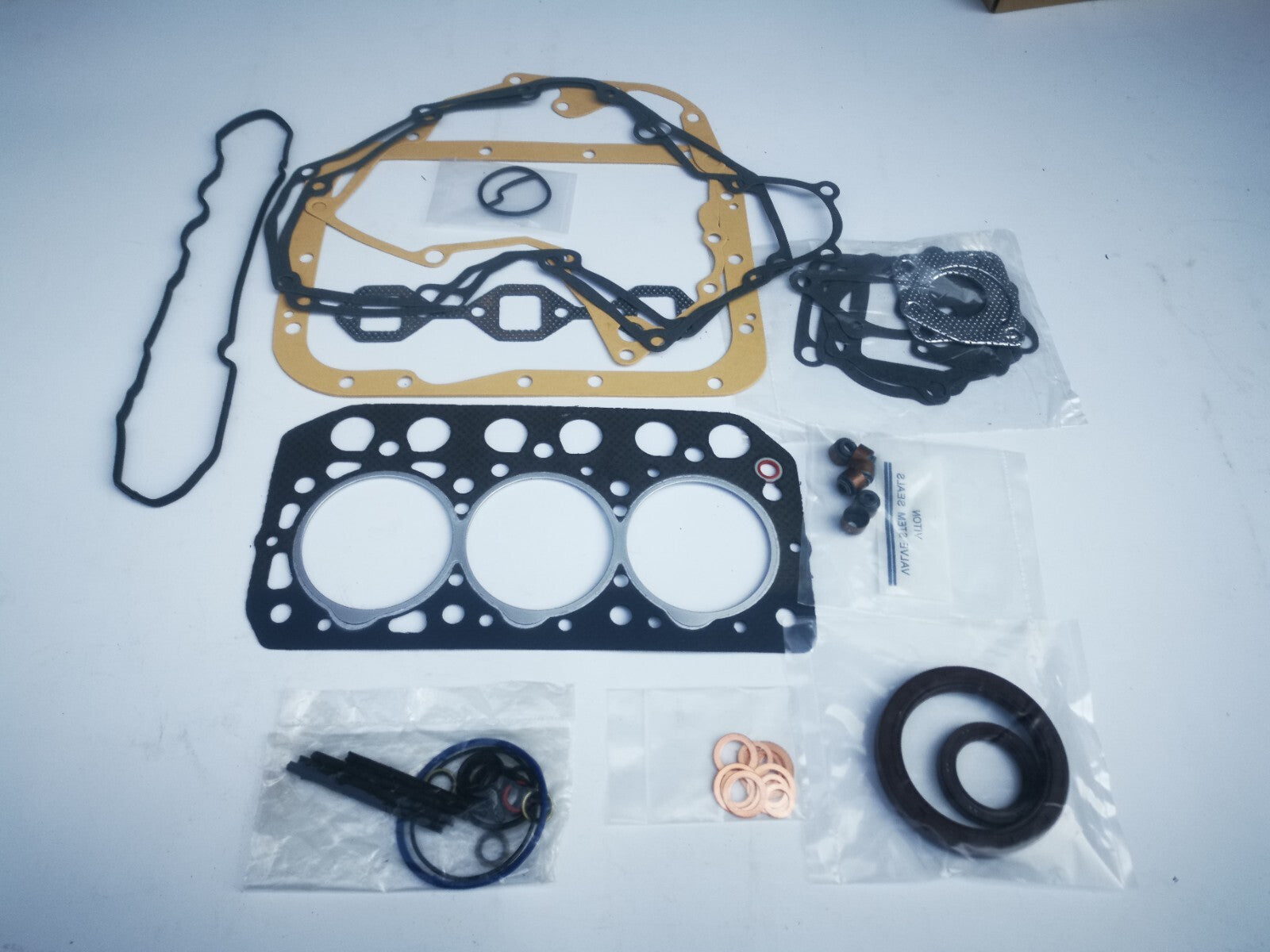 Fit for Mitsubishi S3L-2 S3L S3L2 Fuel injection Pump + piston liner gasket brgs