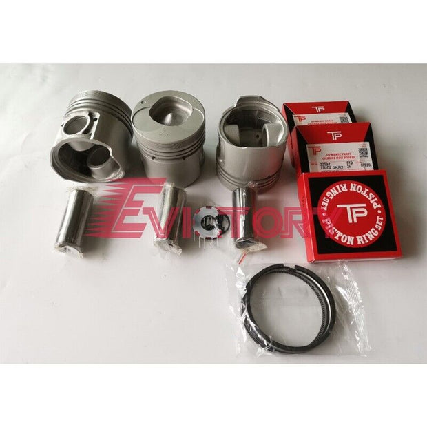 For Isuzu 3KR1 3KR2 rebuild kit oversize piston with ring set +0.50mm