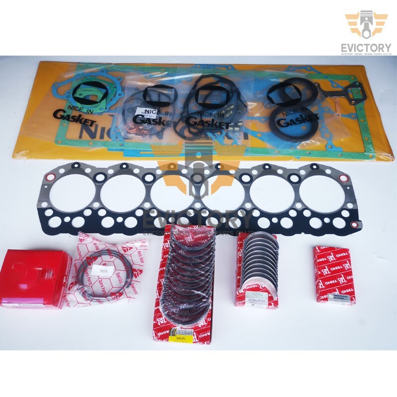 For MITSUBISHI forklift excavator S6S rebuild overhaul kit  ring+ gasket+ bearin