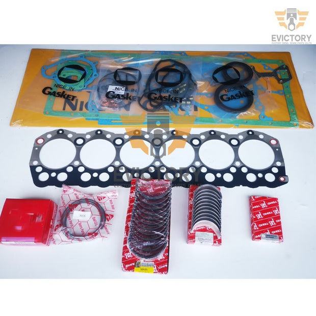 For MITSUBISHI forklift excavator S6S rebuild overhaul kit  ring+ gasket+ bearin