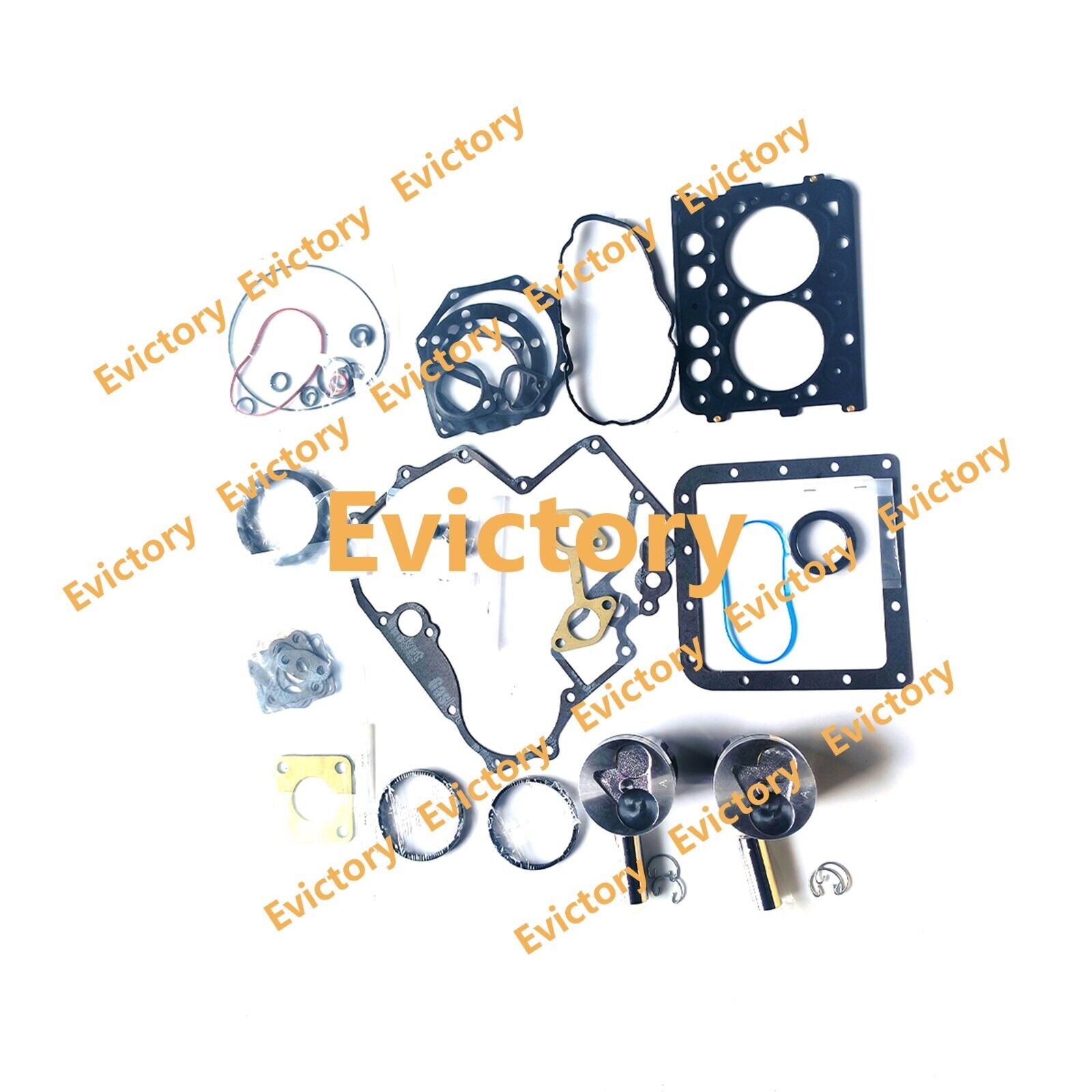 Z482 Piston Ring Gasket Bearing Rebuild Kit For Kubota Engine T1600 B1121
