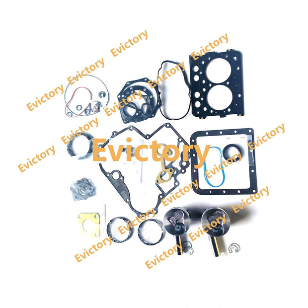 Z482 Piston Ring Gasket Bearing Rebuild Kit For Kubota Engine T1600 B1121
