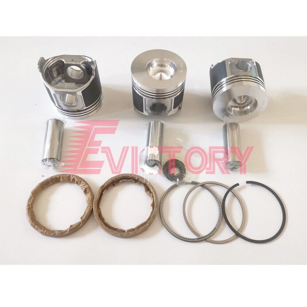 For Yanmar 3D88E 3TN88L 3TN88E 3TN88 3TNE88 piston + ring + main conrod bearing