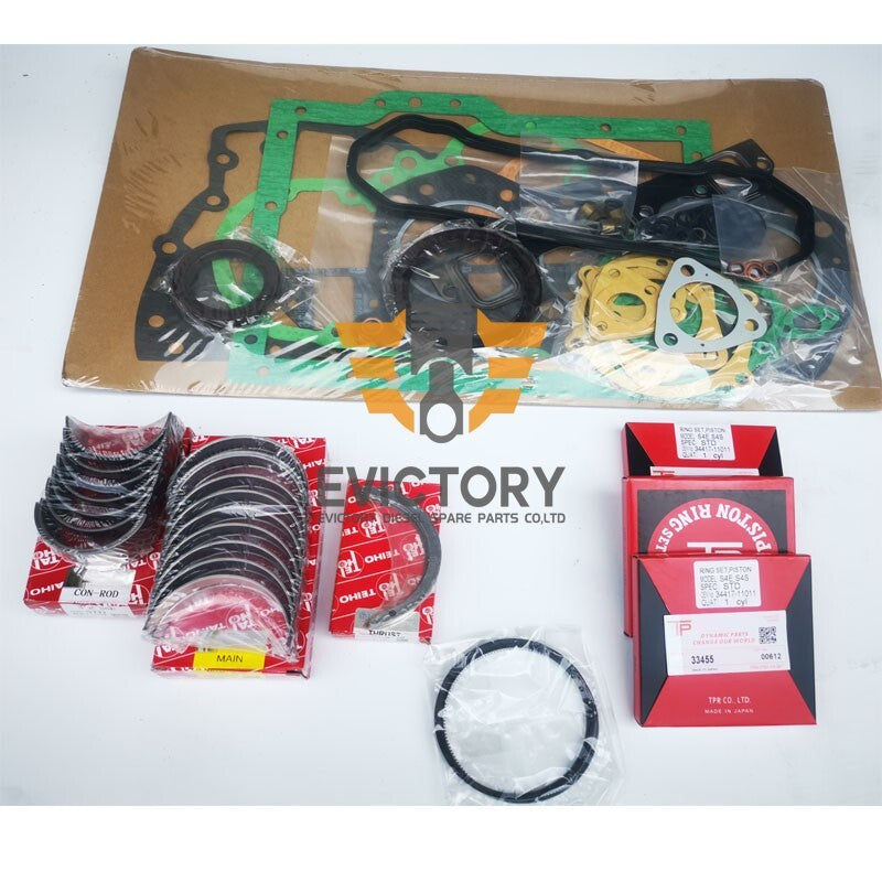 For Mitsubishi S3E9-T S3E9 S3E9T overhaul rebuild kit piston ring+gasket+bearing