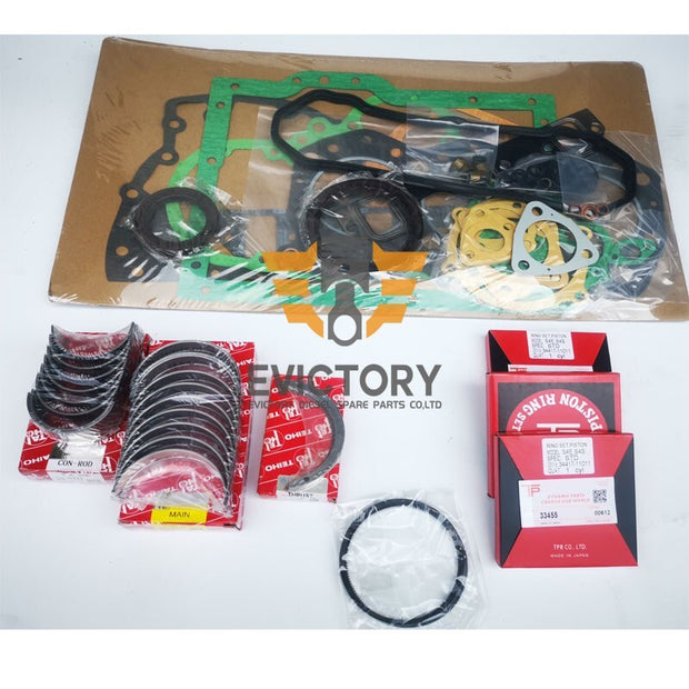 For Mitsubishi S3E9-T S3E9 S3E9T overhaul rebuild kit piston ring+gasket+bearing