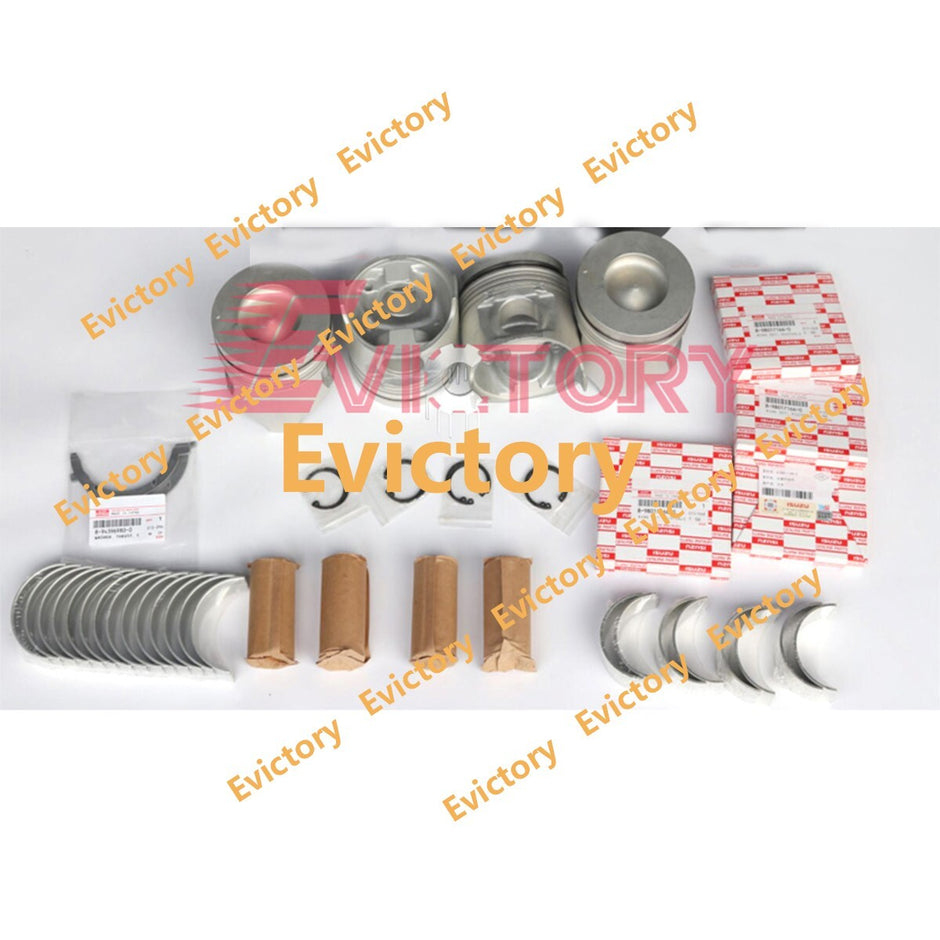 For Isuzu 4HK1-TC 4HK1T 4HK1 rebuild kit piston ring main conrod bearing
