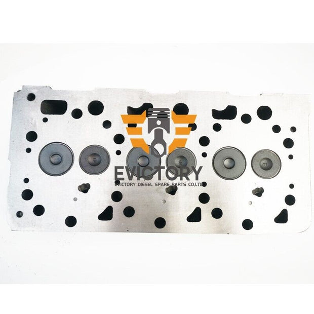For KUBOTA D1005 Cylinder head assy complete valves springs + head gasket kit