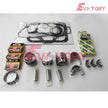 For Mitsubishi K3B overhaul rebuild kit piston full head gasket all bearing