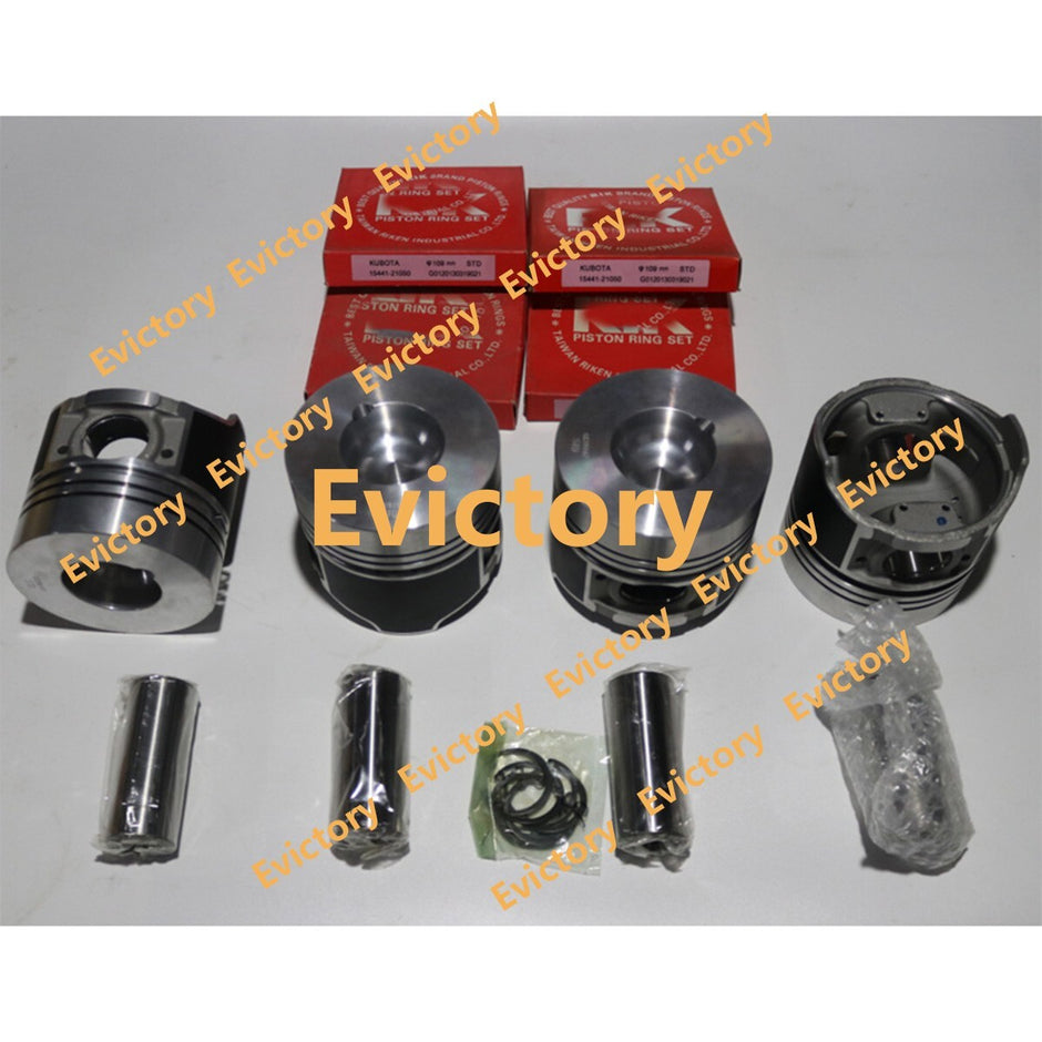 For kubota engine V4300 rebuild repair kit Piston + Ring Kit STD 109mm