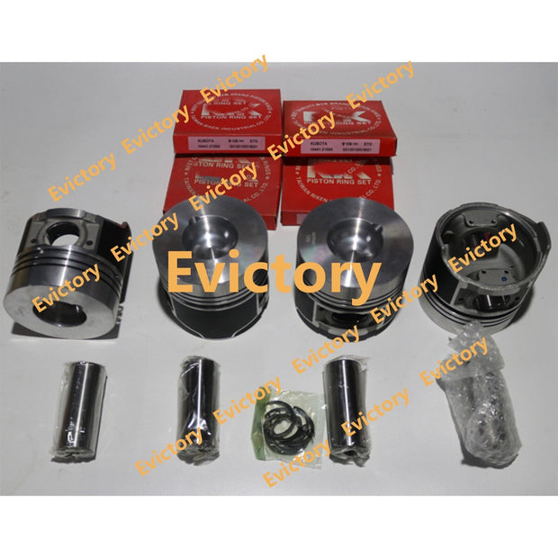 For kubota engine V4300 rebuild repair kit Piston + Ring Kit STD 109mm