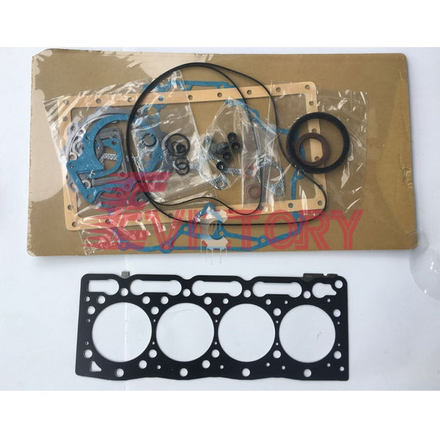 For KUBOTA V1505 rebuild kit full gasket kit + big small bearing + piston ring