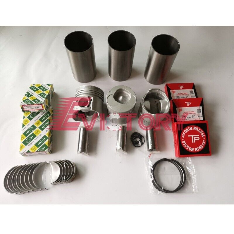 For Isuzu 3KR2 3KR1 rebuild kit piston ring liner bearing gasket excavator parts