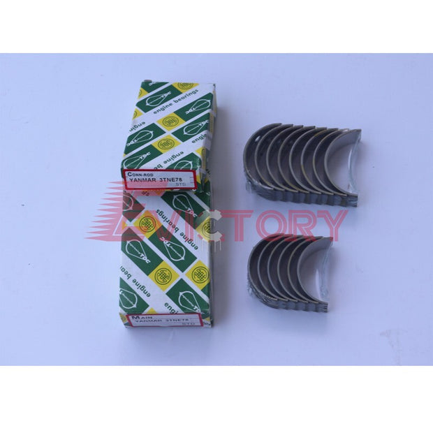 For Yanmar 3D78-1 3D78-1F rebuild overhaul kit piston ring + gasket + bearing