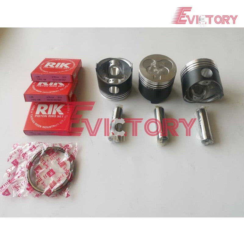 for MITSUBISHI L3E cylinder head L3E rebuild kit piston + ring +gasket