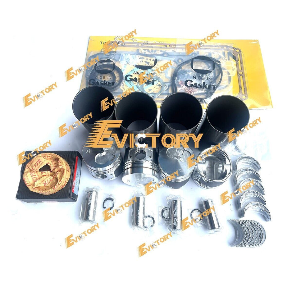 For yanmar 4D98E 4TNE98 rebuild overhaul kit piston liner Engine 129903-22081