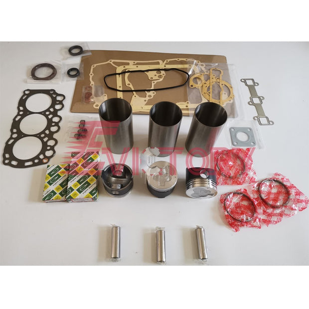 for MITSUBISHI L3E rebuild kit + connecting rod + piston liner gasket bearing