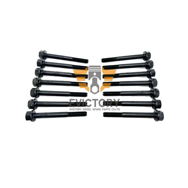 14 pcs 3D78E 3TN78L 3TNV78A 3TNE78A 3TN78 cylinder head bolt For YANMAR Parts