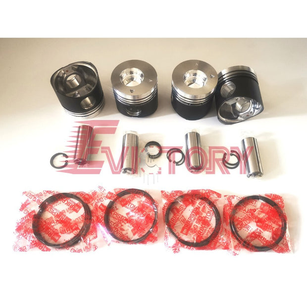 K4F rebuild kit valves piston ring bearing gasket for Mitsubishi engine