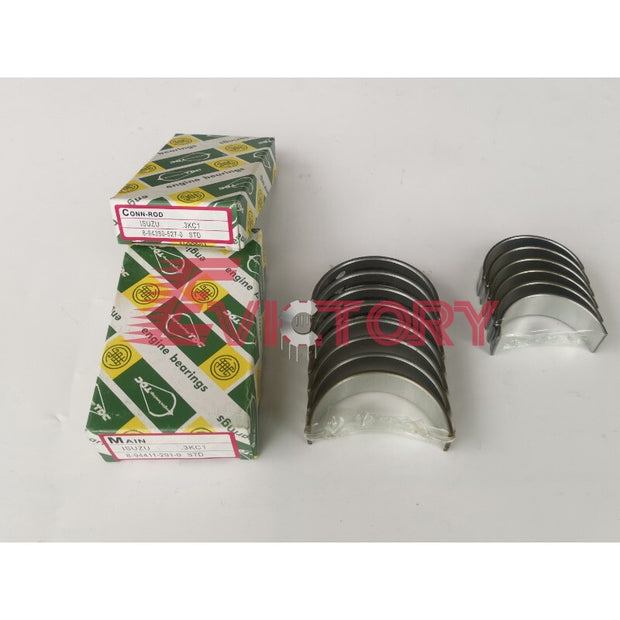 For Isuzu 3KC1 rebuild kit piston + ring + overhaul gasket kit + engine bearing