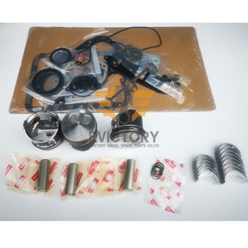 For Yanmar parts 3TNV74 rebuild kit gasket bearing piston ring 2500B Mower