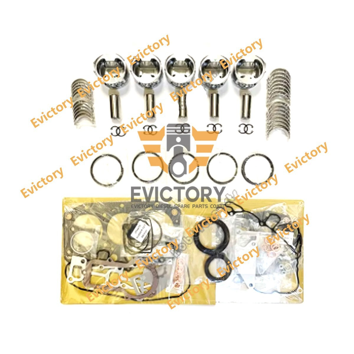 For kubota F2302 overhaul rebuild kit piston ring gasket bearing engine tractor