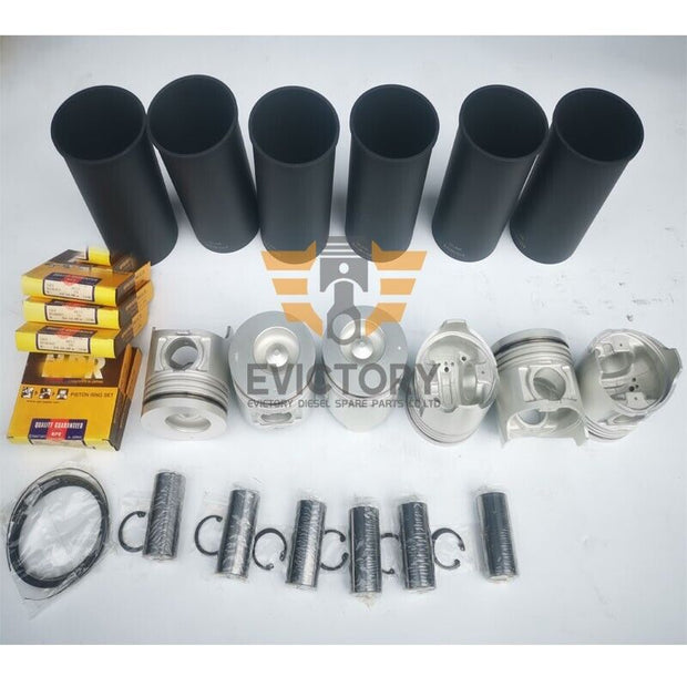 for ISUZU 6HE1T 6HE1 overhaul rebuild kit piston + ring set + cylinder liner