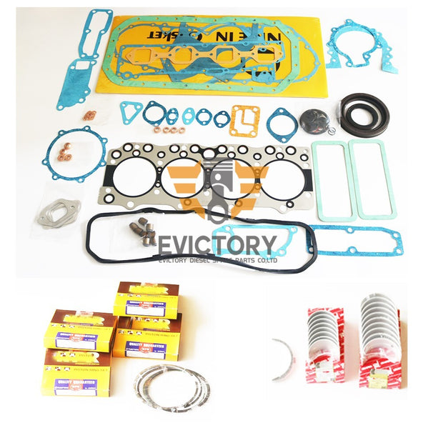 for ISUZU 4BD2-T 4BD2T 4BD2 rebuild kit piston + gasket + bearing + piston ring