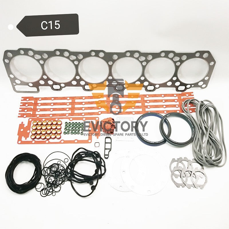 For Caterpillar excavator CAT C-15 C15 cylinder head gasket full complete gasket